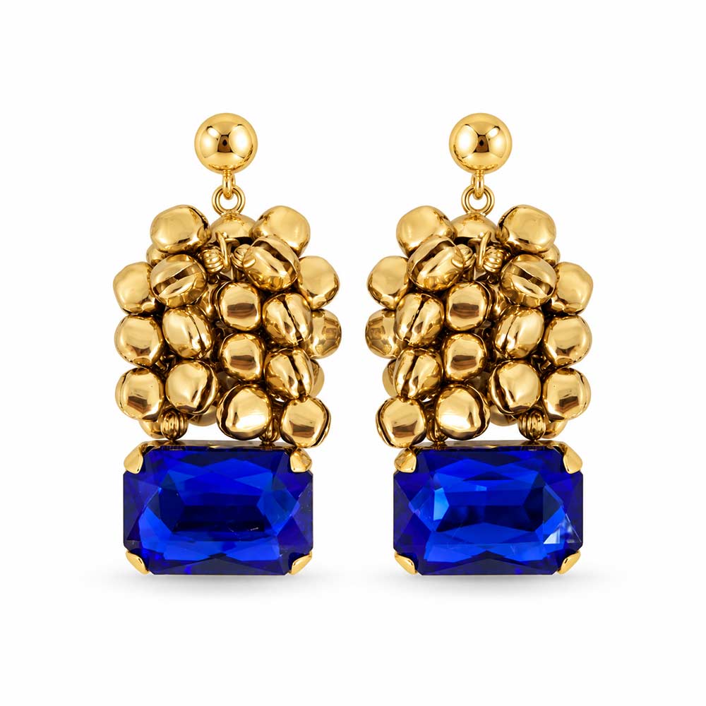 Gold Ghungroo Drop Earrings