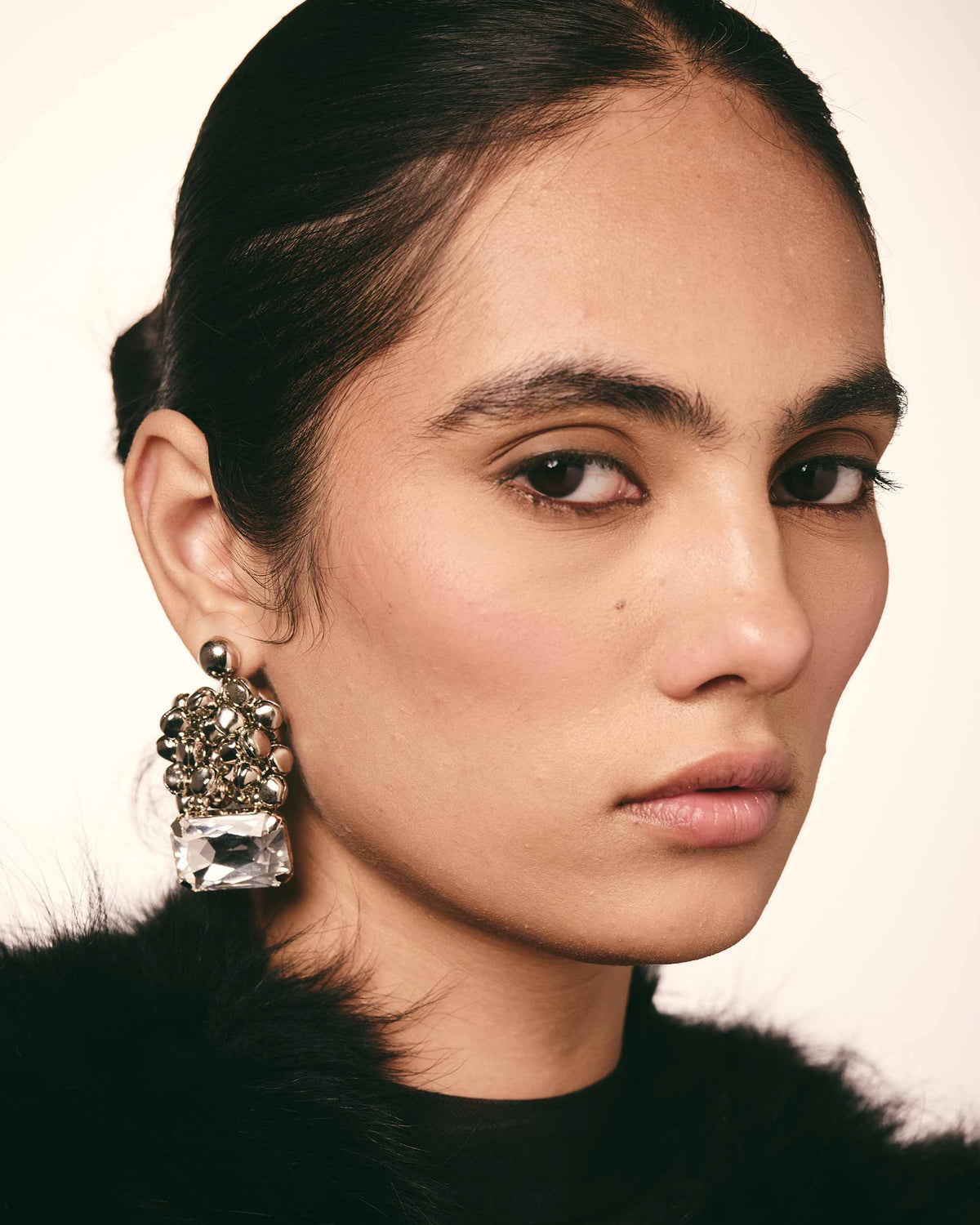 Silver Ghungroo Drop Earrings