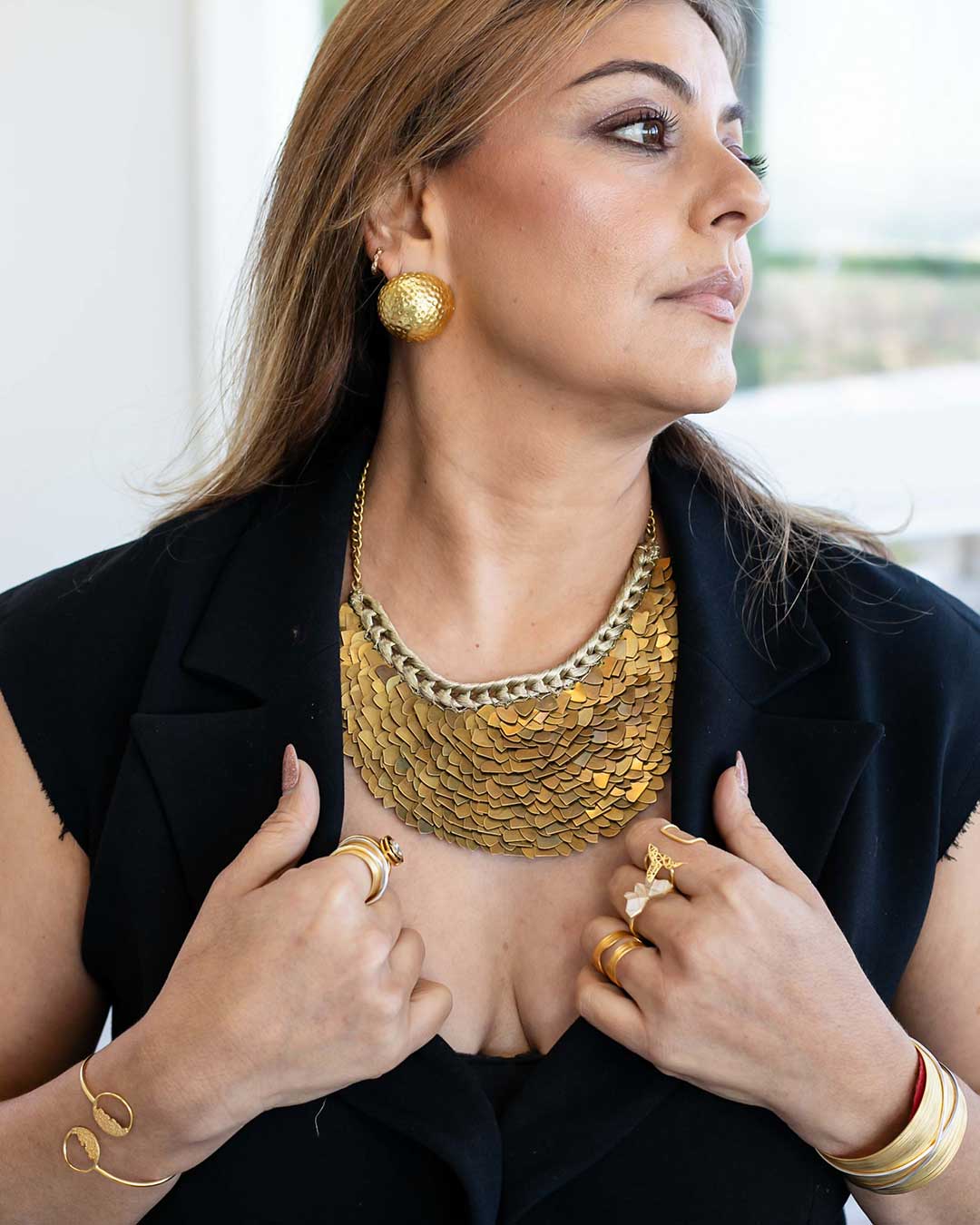 Nefertiti Medium - Gold