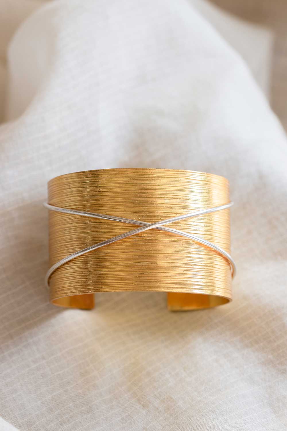 Bia X Cuff Bracelet - Gold
