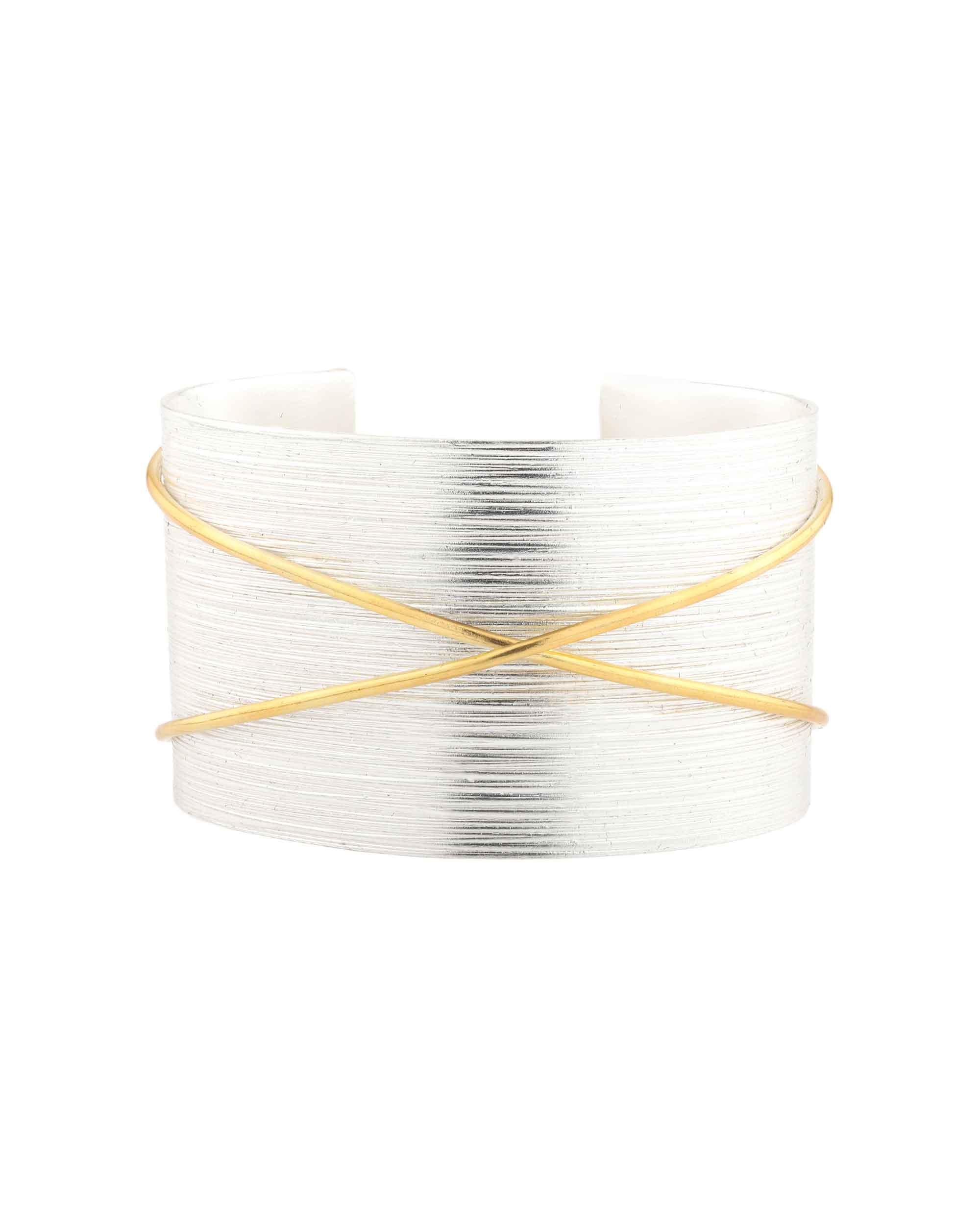 Bia X Cuff Bracelet - Silver