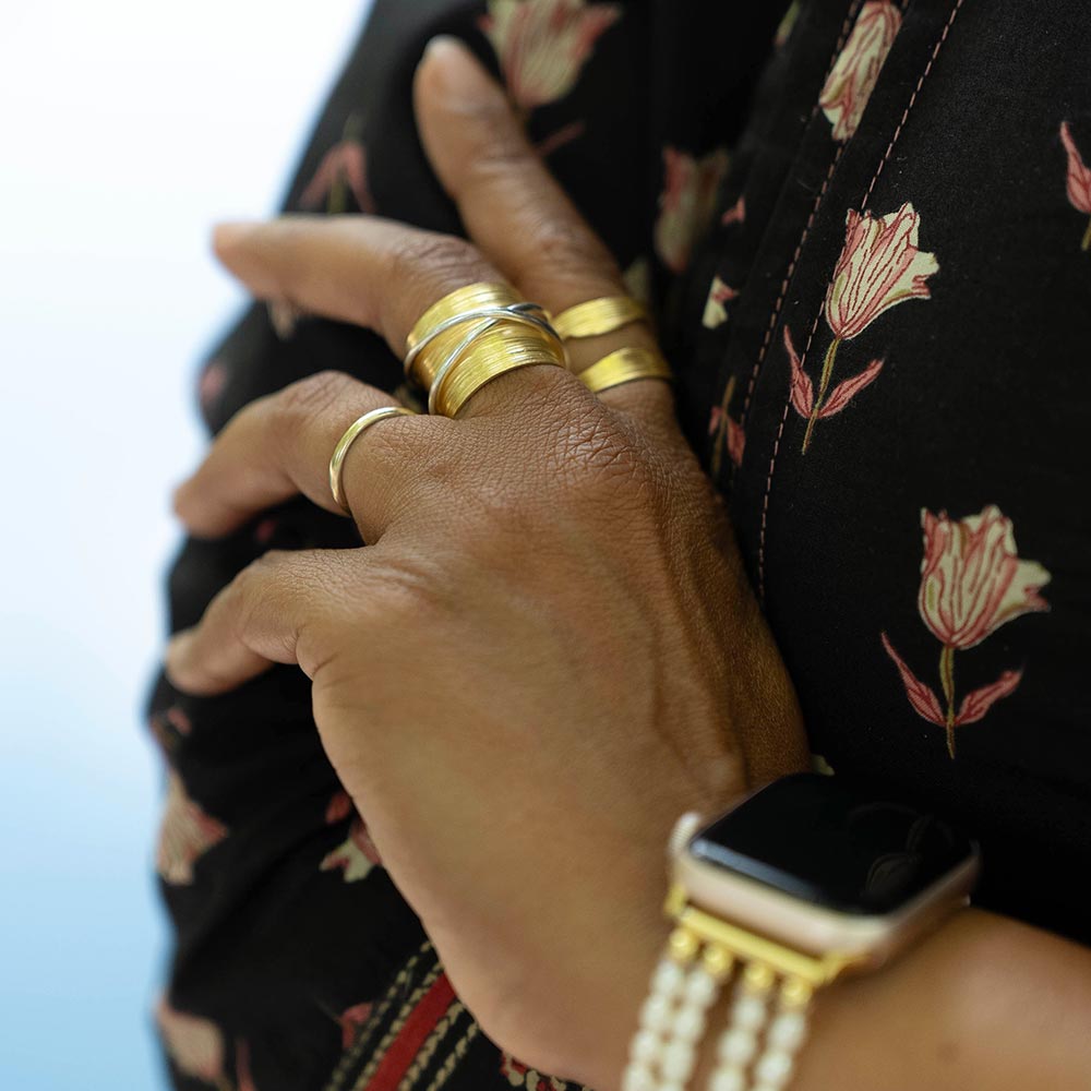 Kuma Hollow Waves Ring