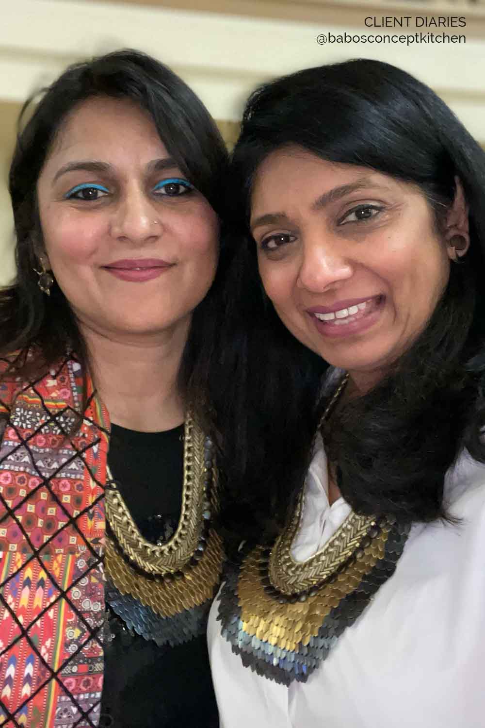 Cleopatra Long - Blue & Gold