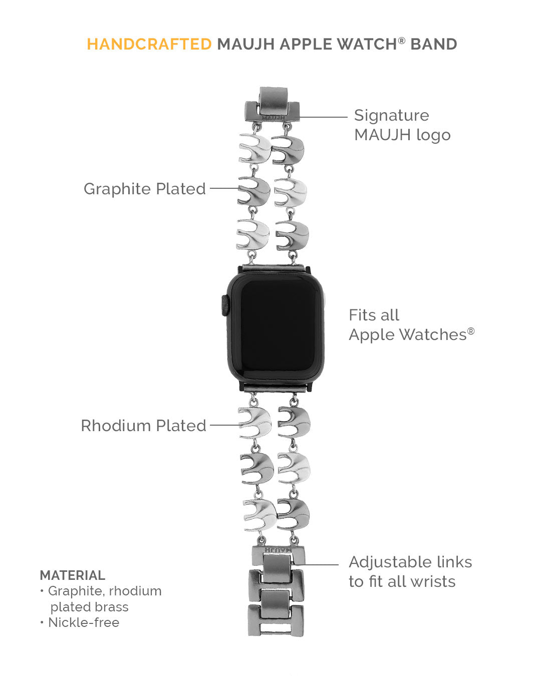 Chic Ellie - Metallic Mingle - Silver/Graphite