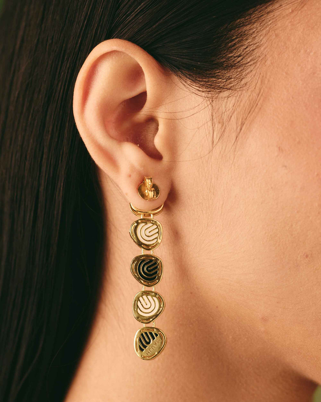 Grand Regal 5-Drop Kundan Earrings