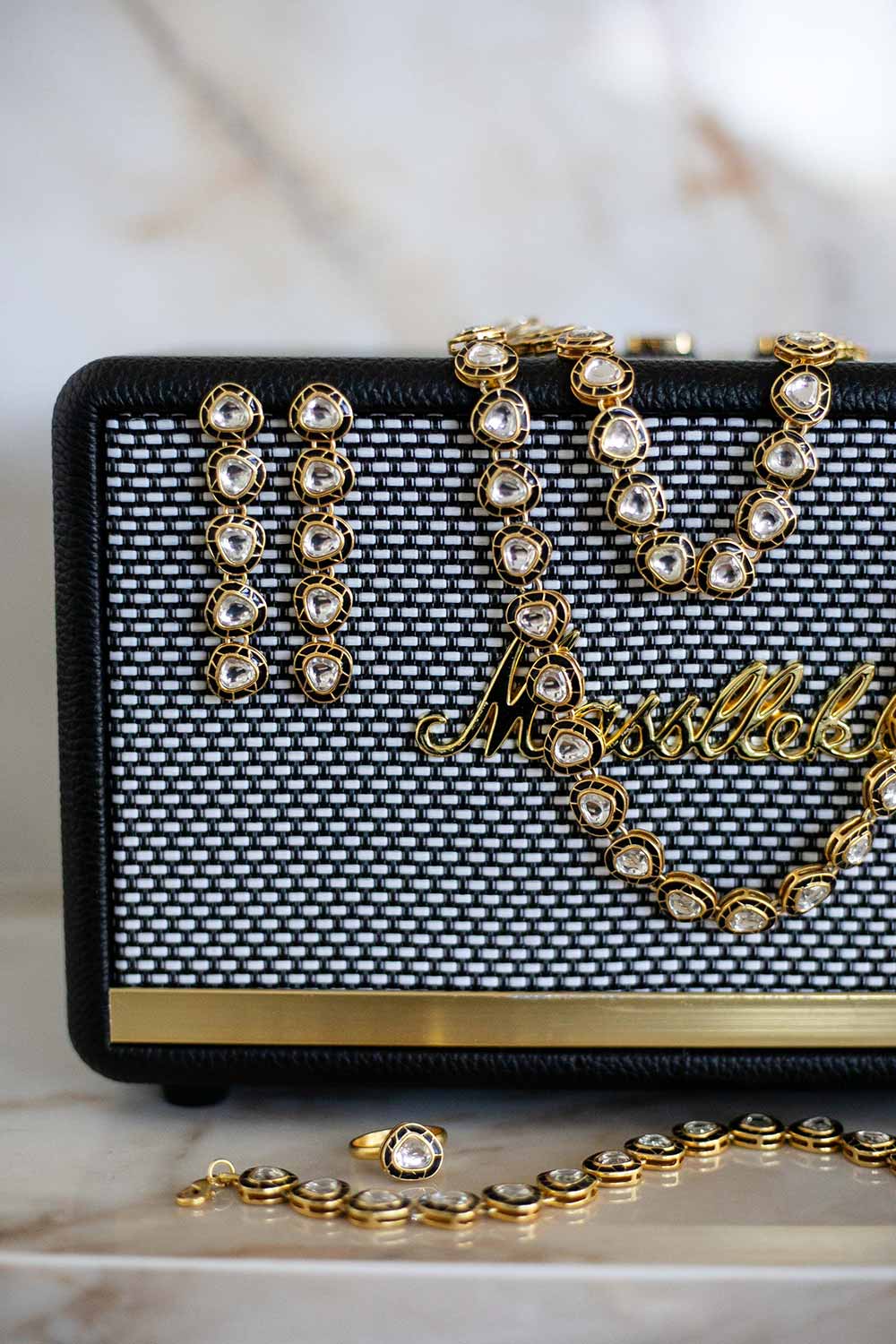 Grand Regal 5-Drop Kundan Earrings