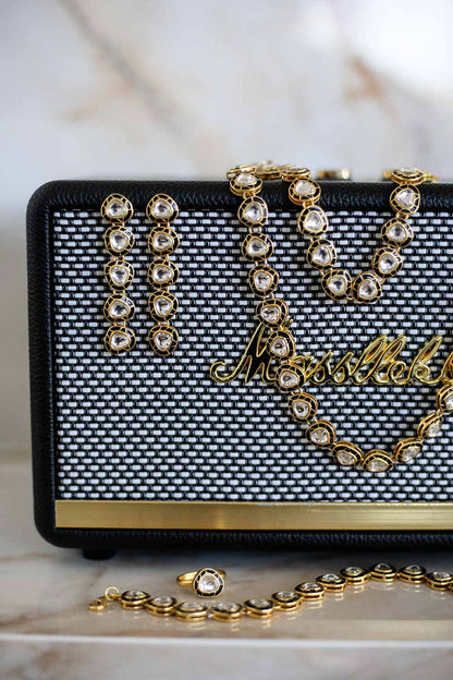 Grand Regal 5-Drop Kundan Earrings