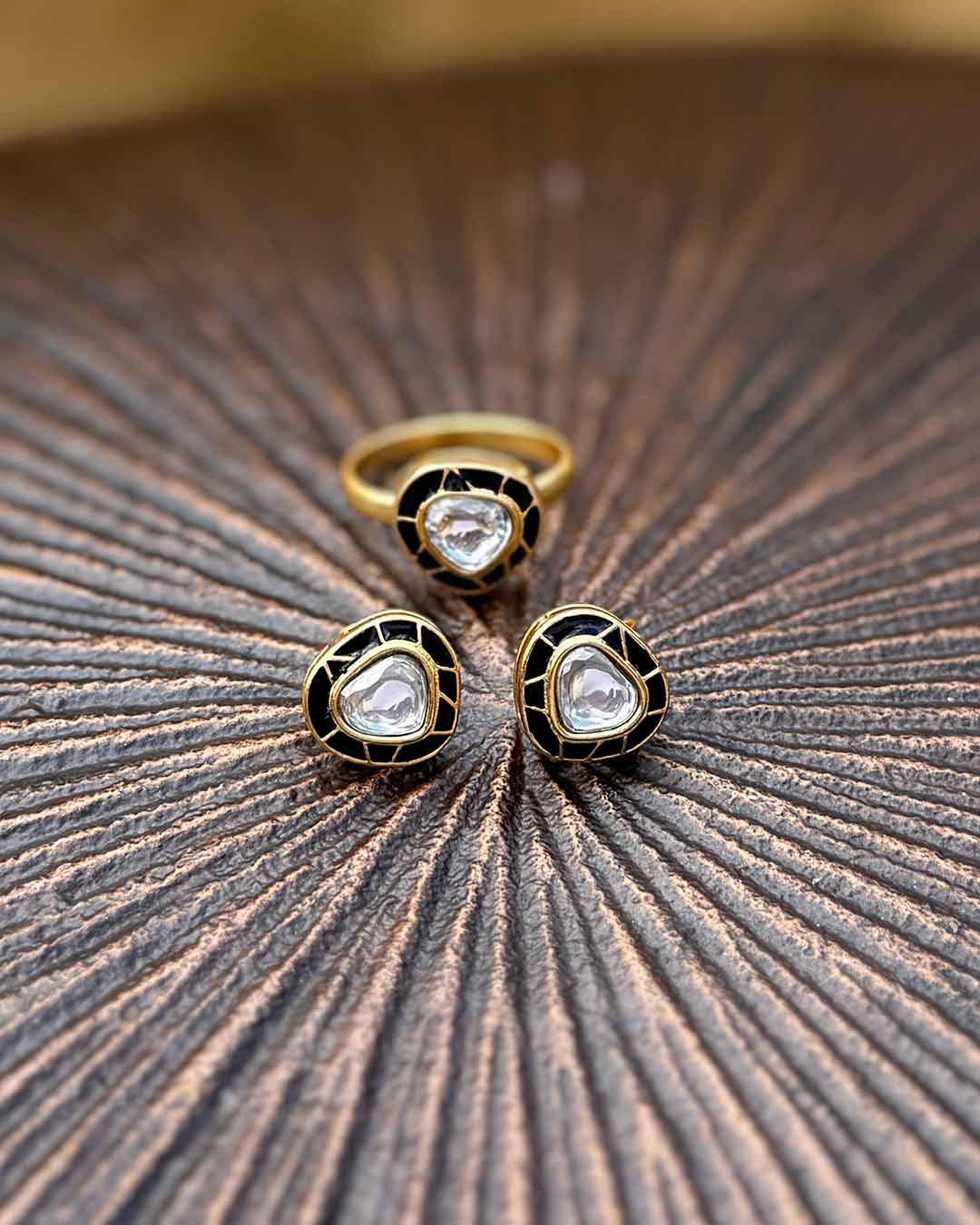 Moonlit Kundan Studs