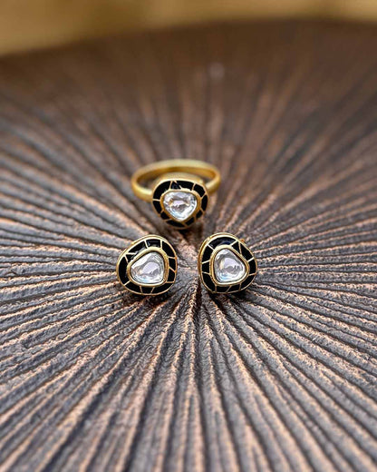 Moonlit Kundan Studs