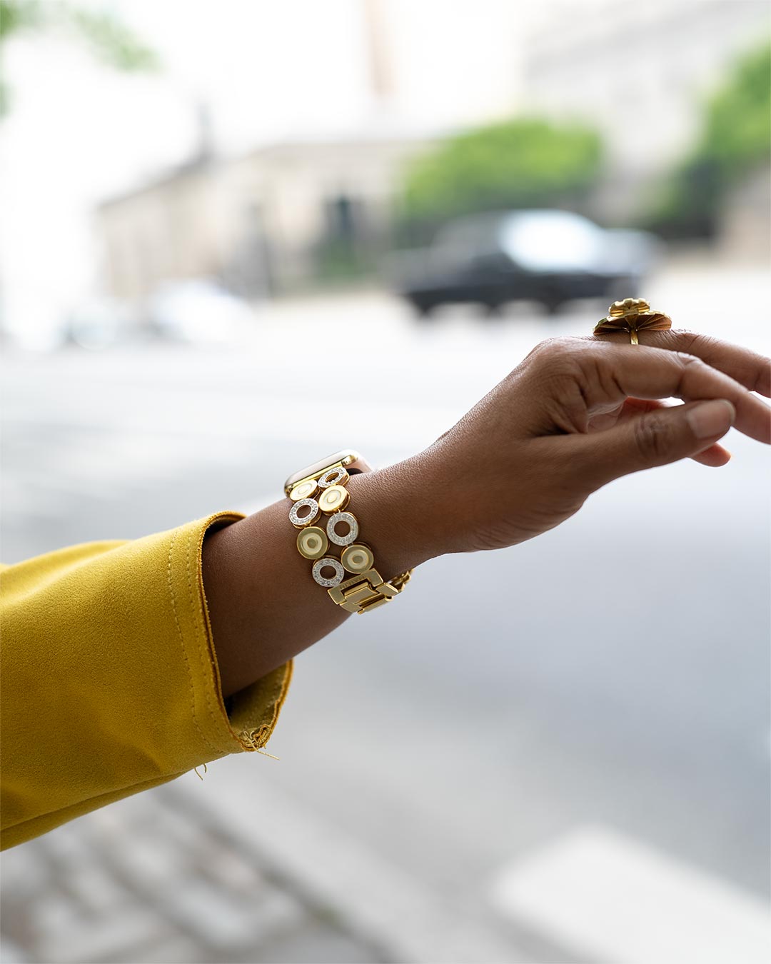 Diamante Mandala - Ivory Sparkle Silver and Gold