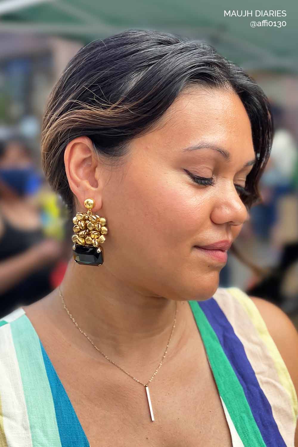 Gold Ghungroo Drop Earrings