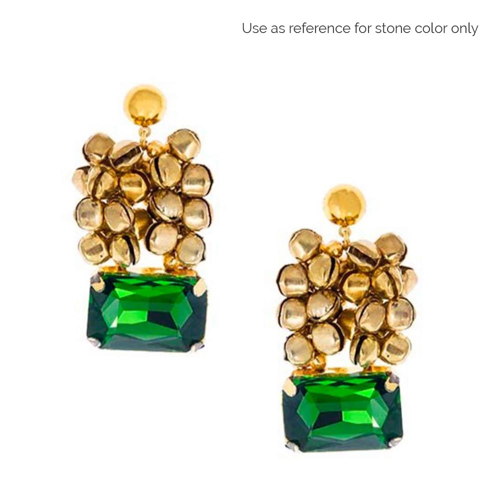 Gold Ghungroo Bali Earrings