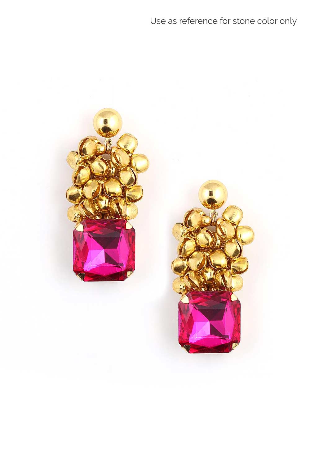 Gold Ghungroo Drop Earrings