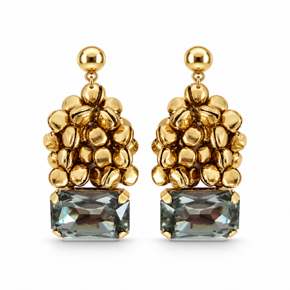 Gold Ghungroo Drop Earrings