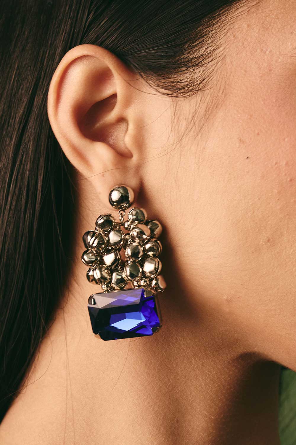 Silver Ghungroo Drop Earrings