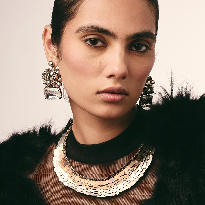 Silver Ghungroo Drop Earrings
