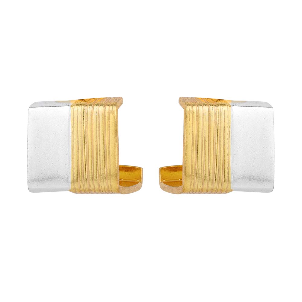 Aria Square Huggie Earrings