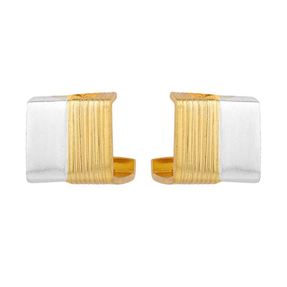 Aria Square Huggie Earrings