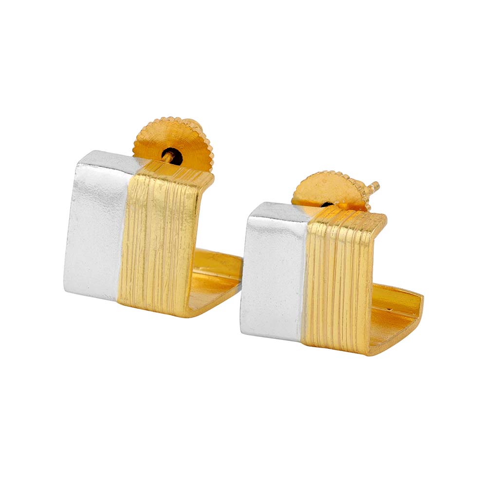 Aria Square Huggie Earrings