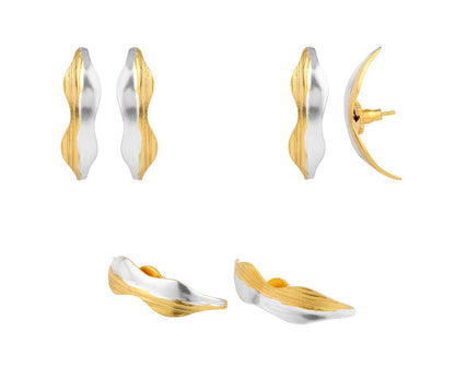 Kuma Waves Huggie Earrings