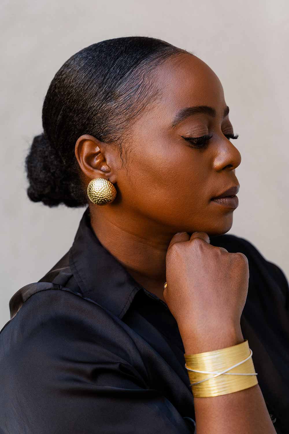 Bia X Cuff Bracelet - Gold