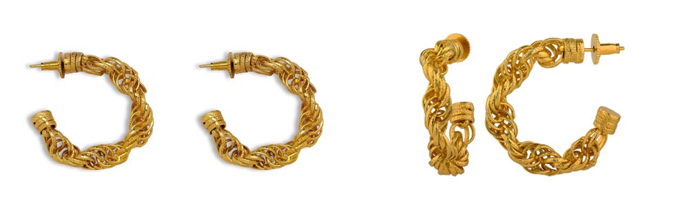 Twist and Tangle Hoop Earrings