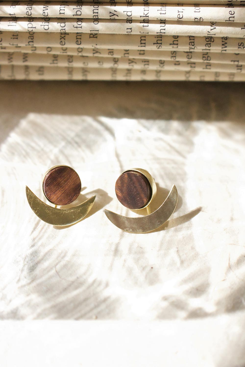 Sun N Moon Stud Earrings