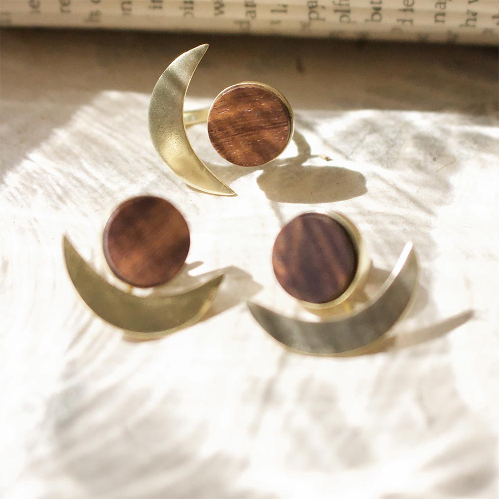 Sun N Moon Stud Earrings