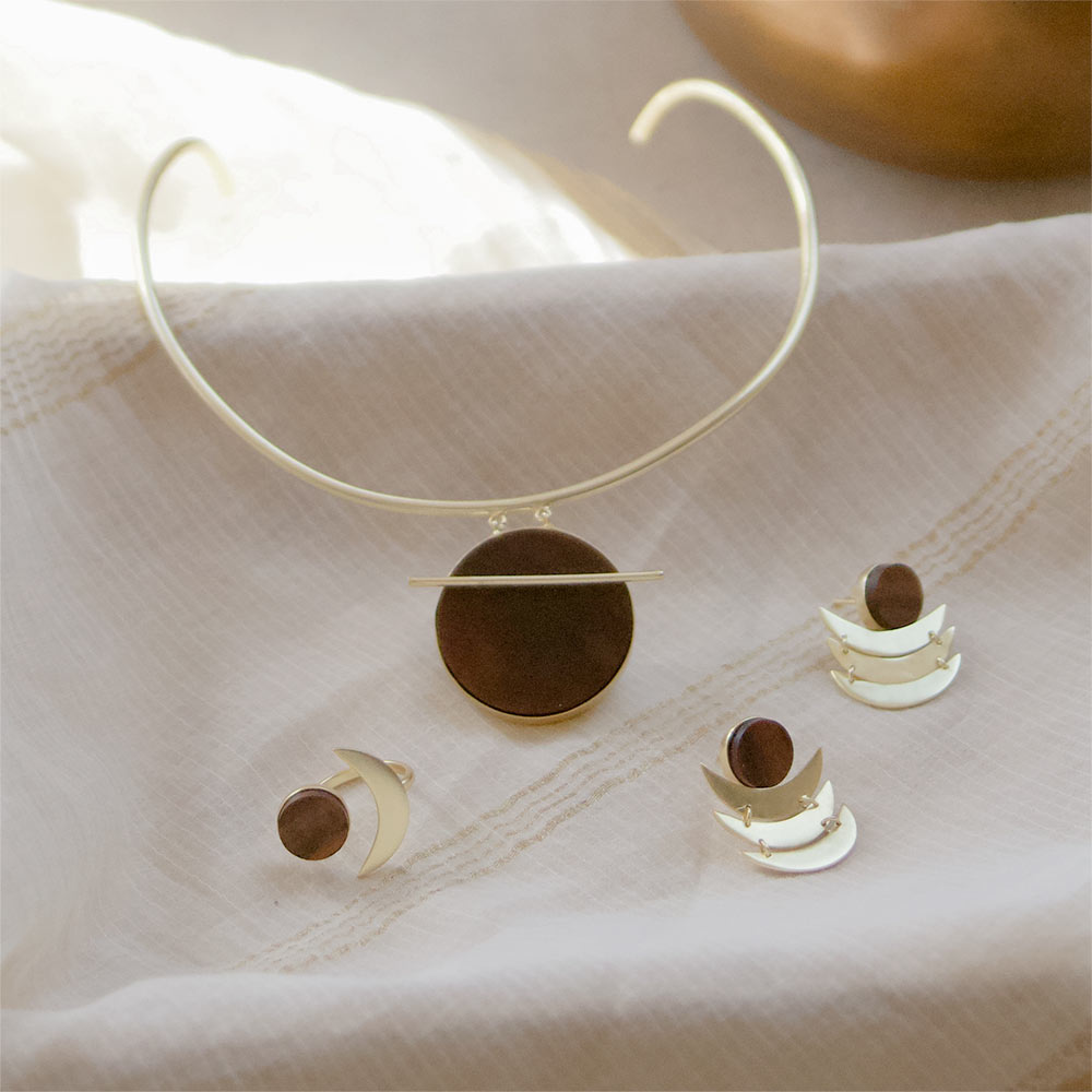 Phases of the Moon Dangle Earrings