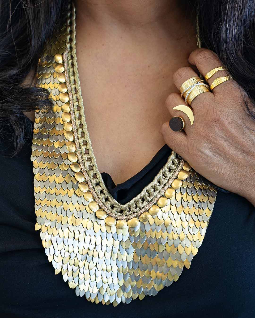 Cleopatra Long - Silver &amp; Gold