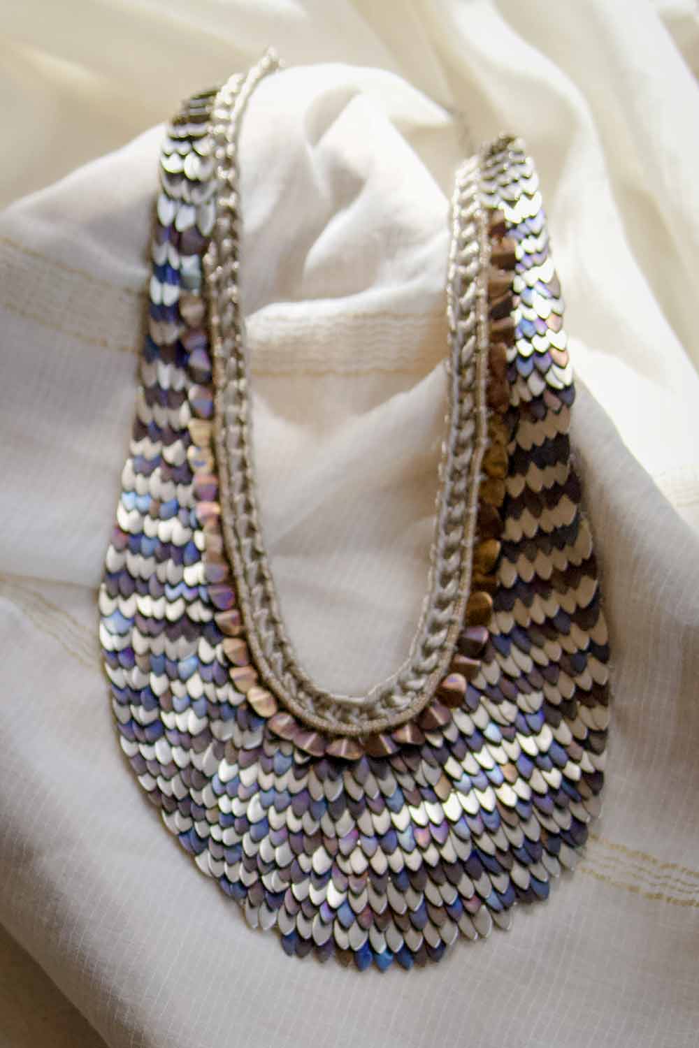 Cleopatra Long - Silver &amp; Blue