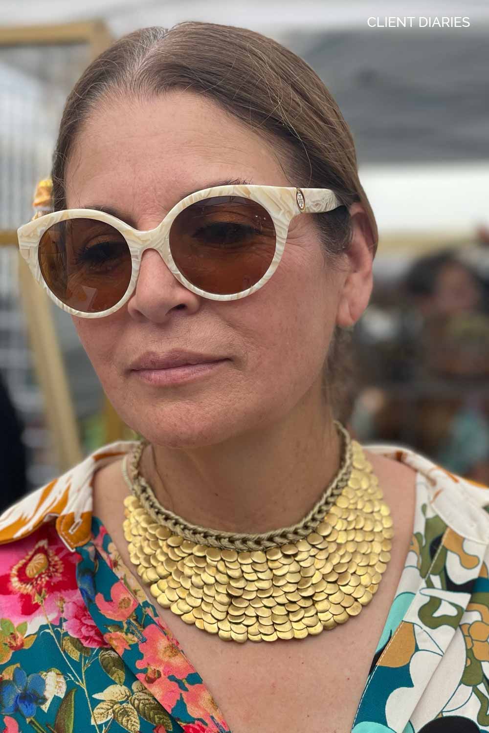 Nefertiti Medium - Gold Bubbles